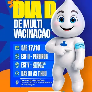 Vacina em dia é mais saúde e proteção para toda a família!