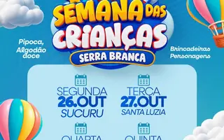 Prefeitura de Serra Branca prepara programação especial para o Mês das Crianças