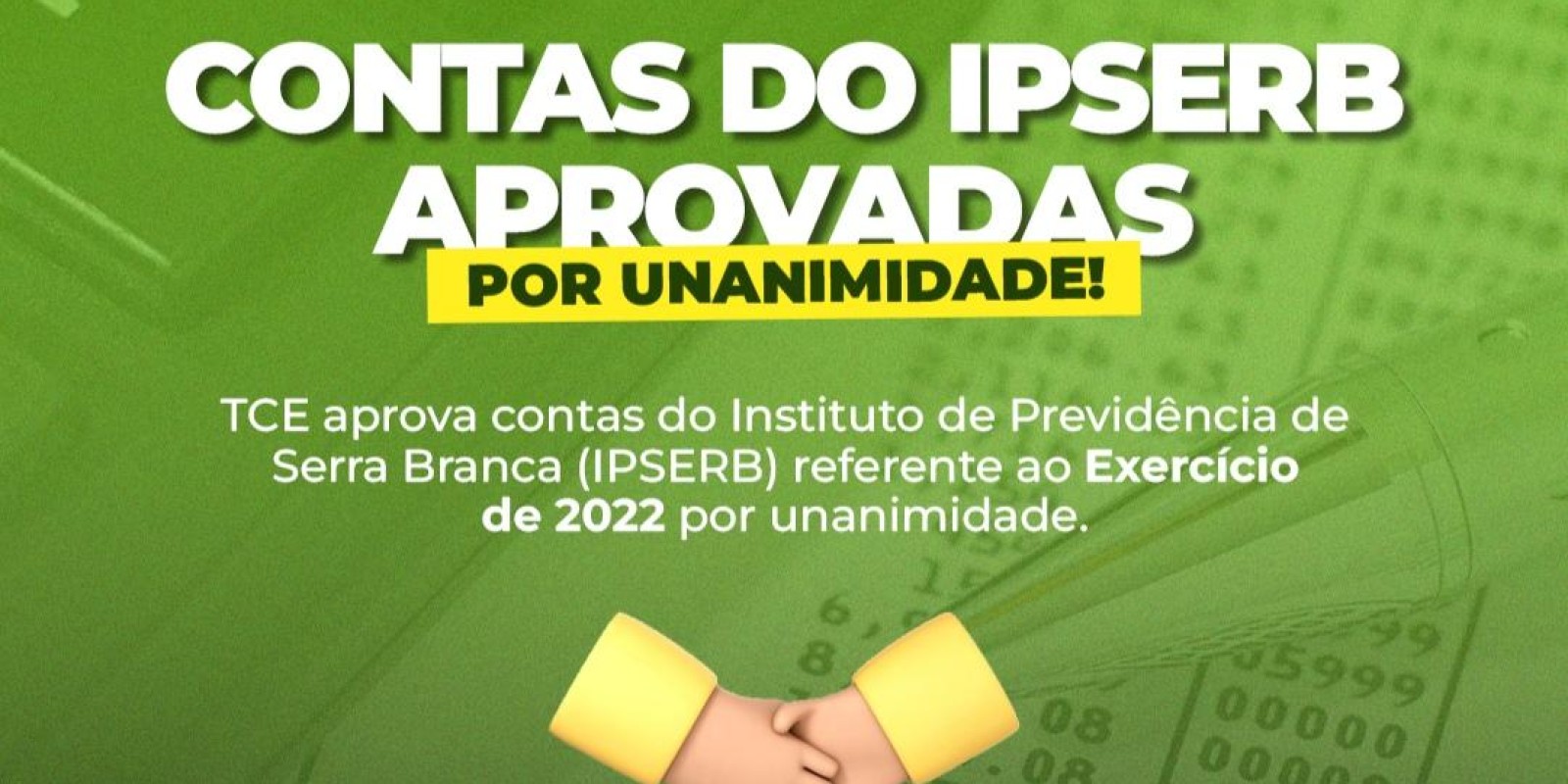 IPSERB tem contas referentes ao ano de 2022 aprovadas por unanimidade pelo TCE