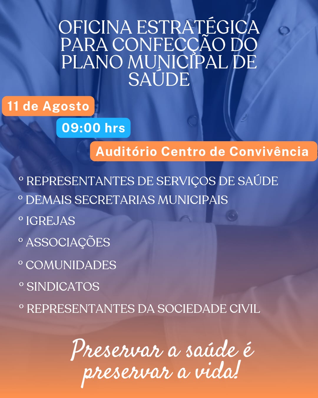 Prefeitura de Serra Branca promove oficina estratégica para elaboração do Plano Municipal de Saúde