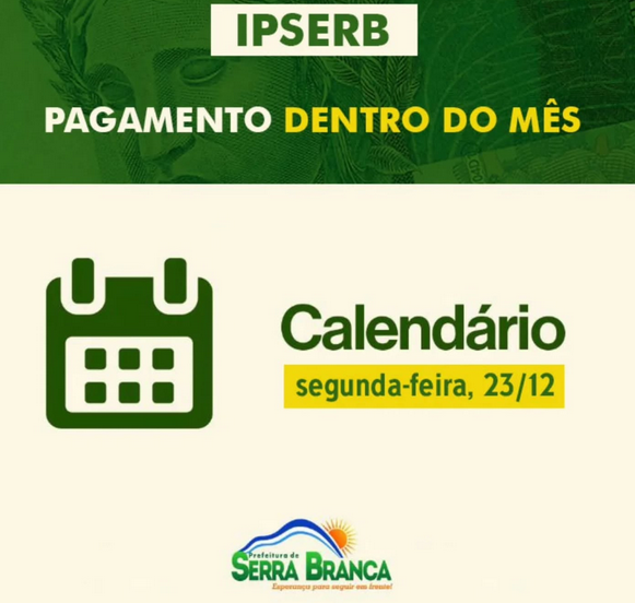 IPSERB antecipa pagamento de última folha salarial do ano