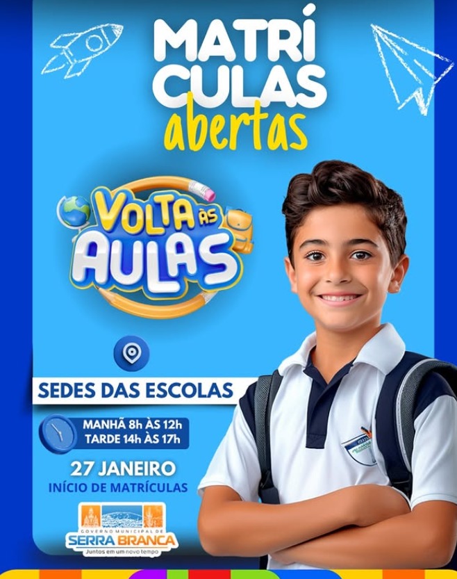 Matrículas abertas!