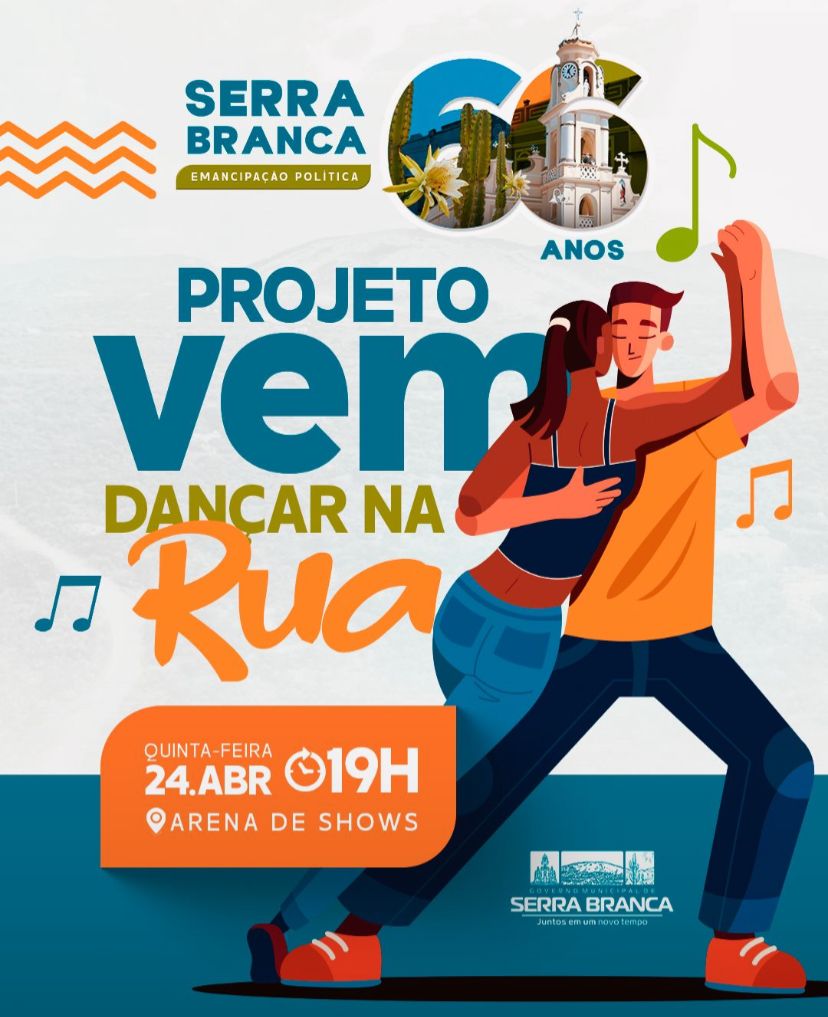 Serra Branca celebra 66 anos com programação especial e edição comemorativa do projeto “Vem Dançar”