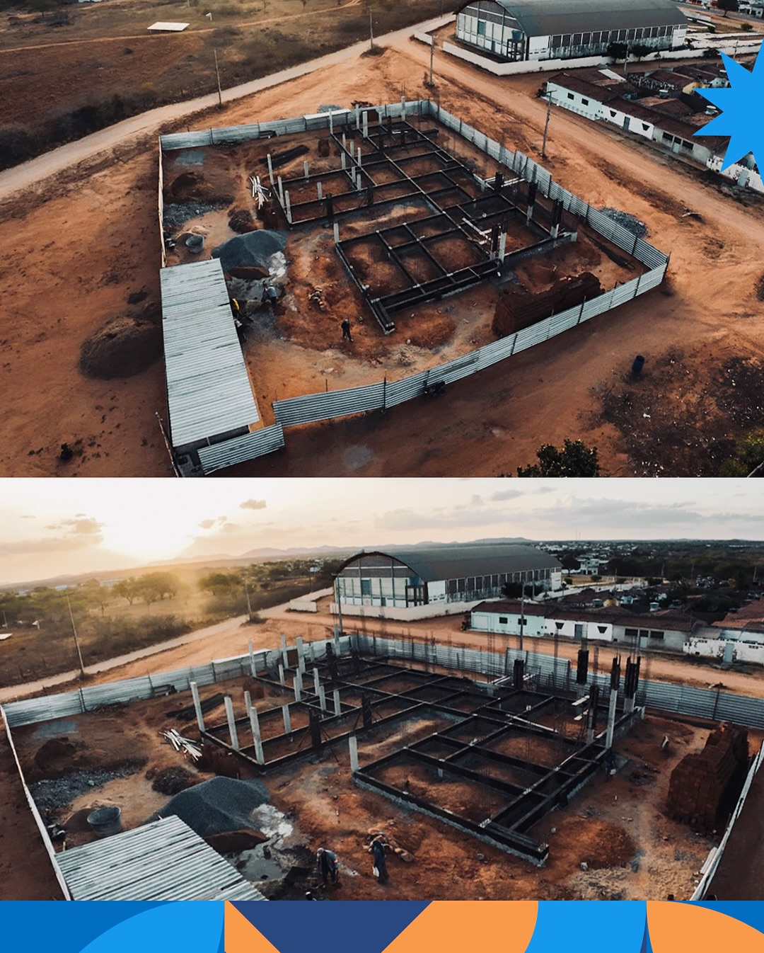 Governo de Serra Branca divulga andamento da obra da nova UBS do Odonzão e Zezinho Tranquilino
