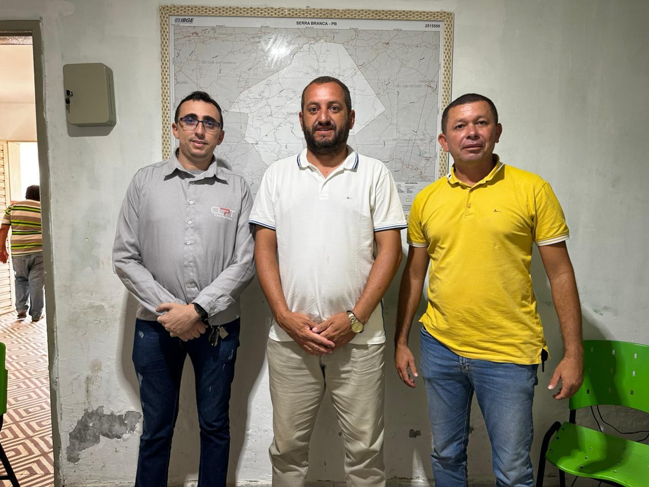 Secretário de Infraestrutura recebe equipe técnica e Serra Branca se prepara para o início do maior programa de pavimentação da história